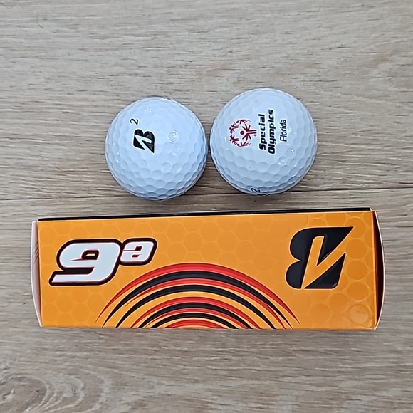 NWOT Bridgestone Golf Balls Special Olympics Florida Set of 5 - Picture 2 of 3